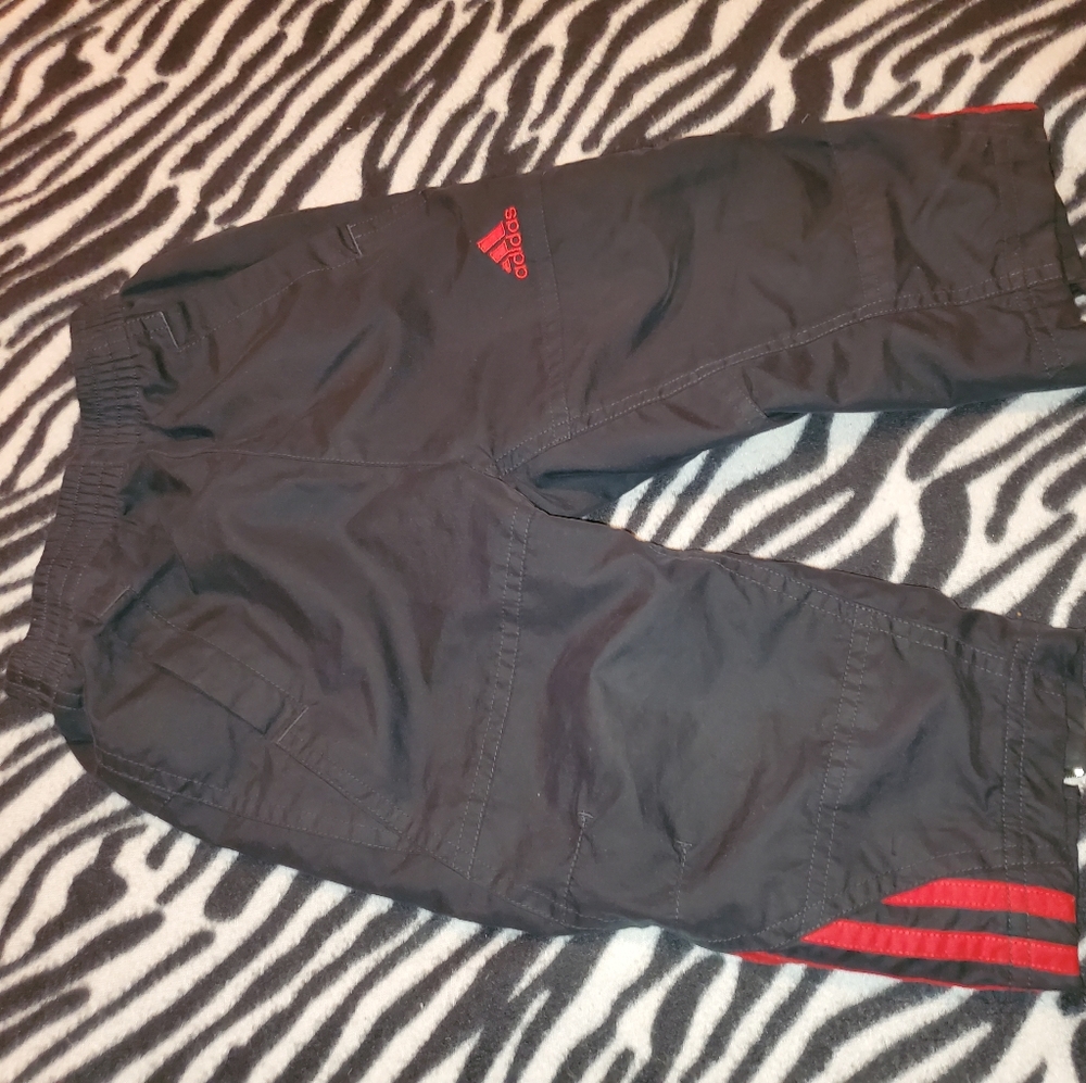 2T ADIDAS zippered leg track pants
